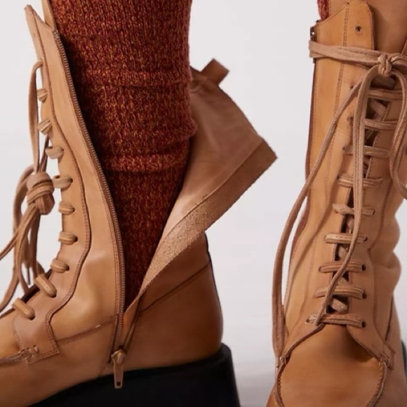 Free People Jones Lug Sole Lace Up Boot - Picture 2 of 4